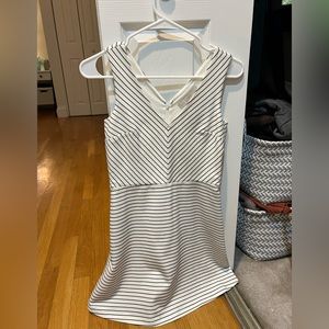 Black and white striped dress from the Loft